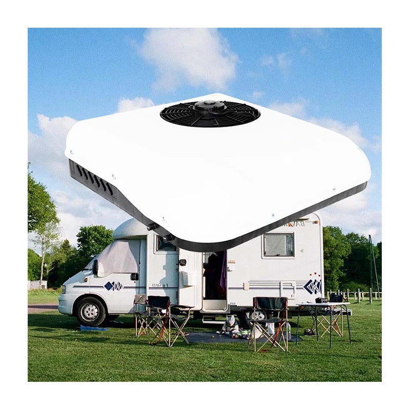 Electric Truck Air Conditioning Systems Parking Air Conditioner 12 Volt 24v Split Parking Cooler For Camper Van Cabin