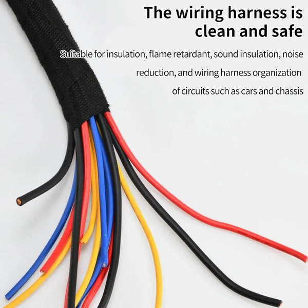 Auto Car Cable Wiring Harness Tape Heat-resistant Adhesive Cloth Fabric Tape Loom Protection Retardant Tape Stickers Accessories