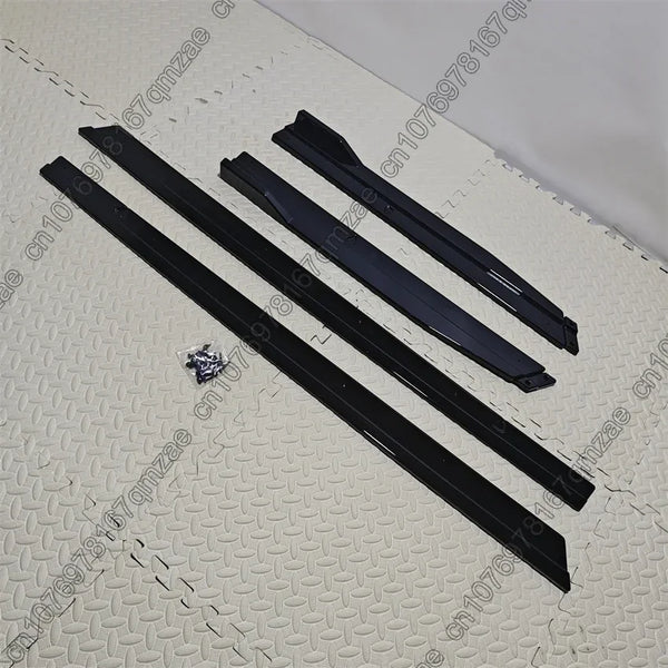 4pcs Car Side Skirt 1.90m Winglet Splitters Lip Side Spoiler For VW Golf 7 7.5 MK7 MK7.5 R GTI R-Line 2013-2019 Side Bumper Lip