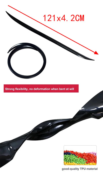 For Chevrolet Chevy Accessories Cruze Lt Rs 2010+ Car Rear Trunk Spoiler Wing Lip Glossy Black Rubber