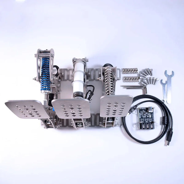 3Pcs Sim Racing Pedals Racing Game Simulator Pressure Sensor Load Cell Pedals Hydraulic Pedal for PC Sim Racing Accessories