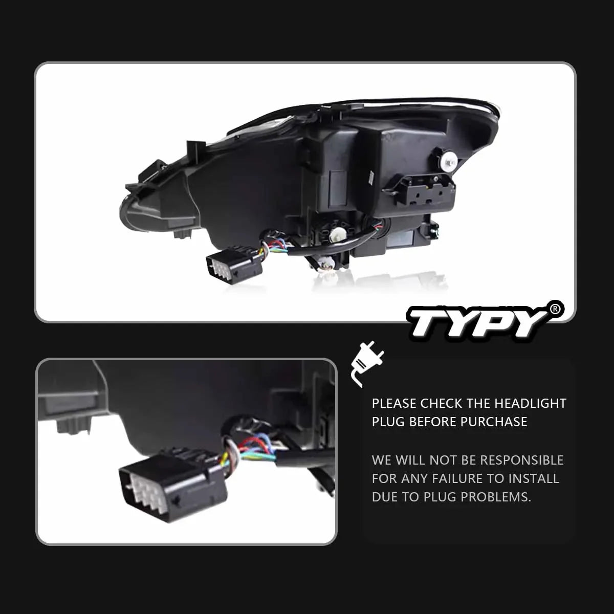 TYPY LED Headlights for Lexus IS350 2006-2012 IS250 IS350C ISF 220d RGB Car Front Lamps Start UP