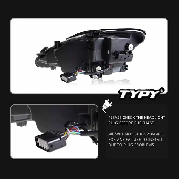 TYPY LED Headlights for Lexus IS350 2006-2012 IS250 IS350C ISF 220d RGB Car Front Lamps Start UP