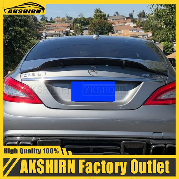 W218 Carbon Fiber Rear Trunk Boot Spoiler for 2012 - 2018 CLS Class CLS350 CLS400 CLS450 CLS500 CLS63 Sedan Fitment Guaranteed