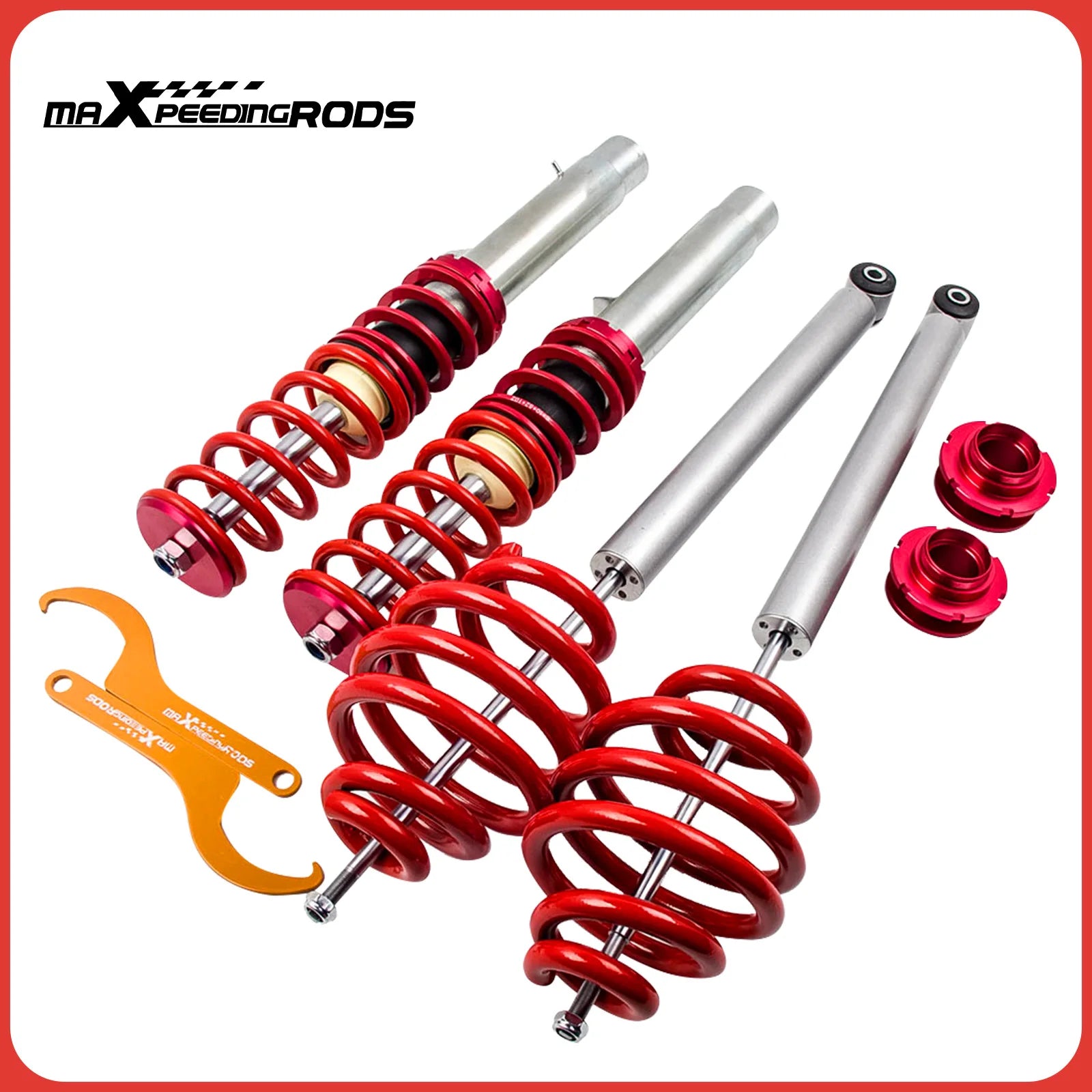 maXpeedingrods Adjustable Coilovers Suspension Kit For 3 series E46 320i 325i 328i 330i 320d 330d  Coil Spring Kit