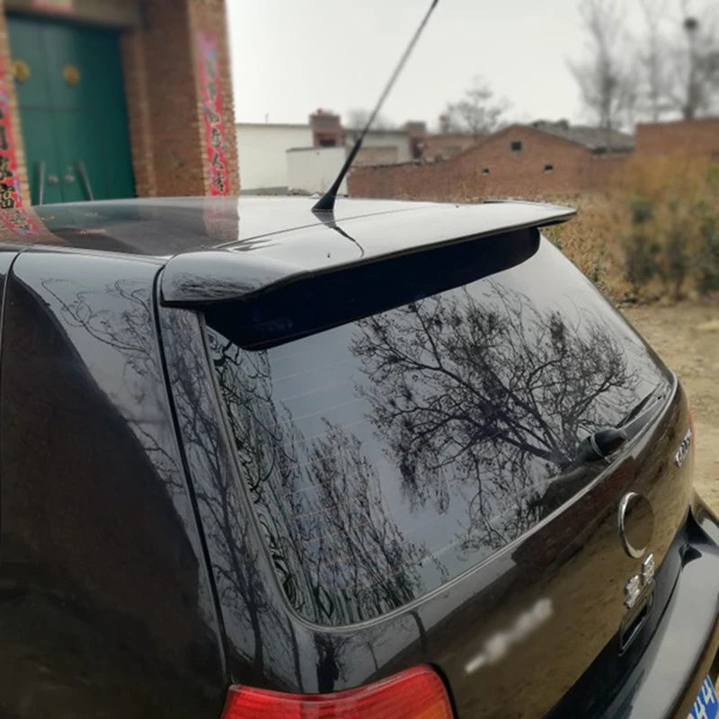 For Volkswagen VW GOLF 4 Roof Spoiler 1998-2004 Mk4 ABS Material Unpainted Color Rear Trunk Lip Spoiler Wing