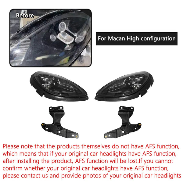 Car LED Headlights For Porsche Macan 2014-2022 Old Upgrade New 2023 Matrix Front Head Light Auto Lamp Accessories