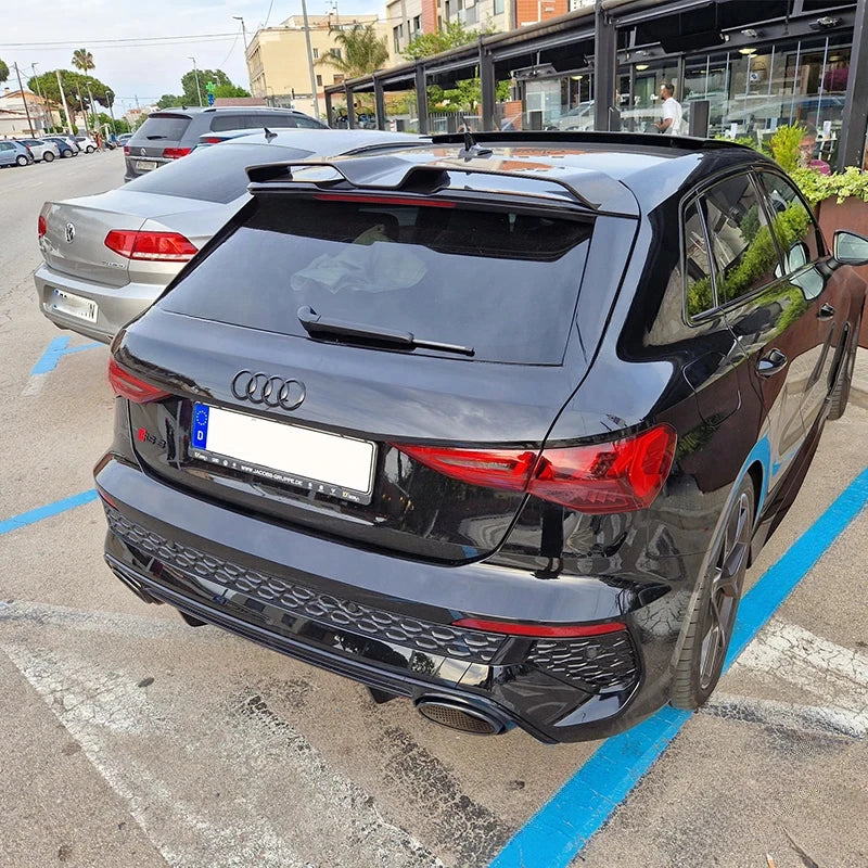 For Audi A3 S3 RS3 8Y Sportback 2021-2024 Car Rear Trunk Boot Roof Lip Lid Spoiler Cap Rear Trunk Spoiler Wing body kit Tuning