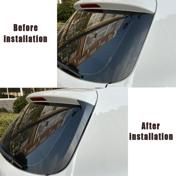 For Volkswagen For VW Tiguan MK1 Glossy Black Car Rear Window Side Spoiler Canard Splitter Trim Spoilers Replacement 2007-2016