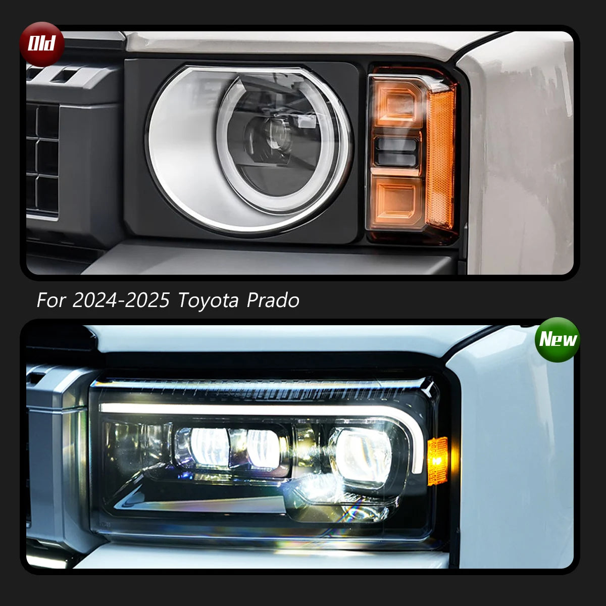 TYPY New LED Car Headlights For Toyota Prado LC250 Headlight 2024-2025 Signals Auto Accessories Daytime Running Lights