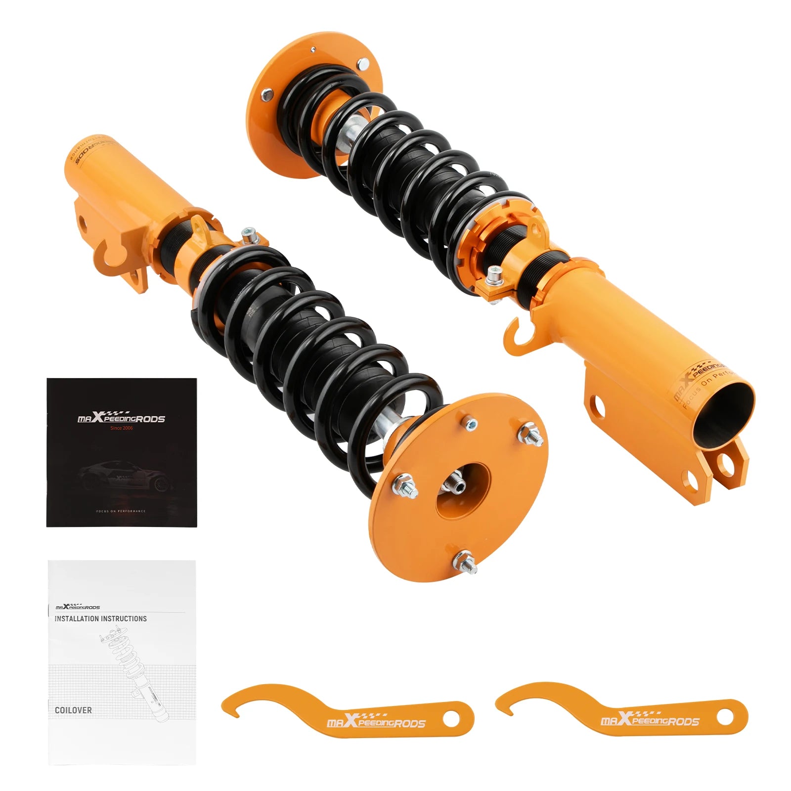 2x Front Coilover Lowering Kit for BMW X5 E53 00-06 Adjustable Height Struts
