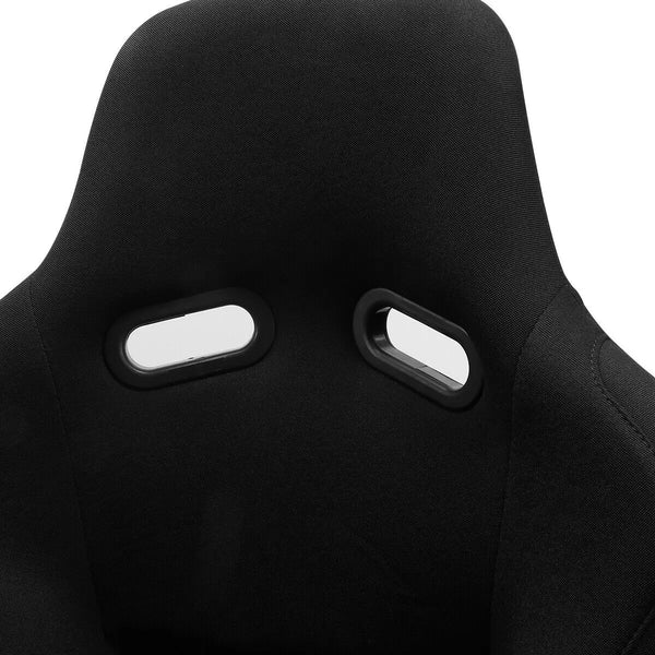 JIABEIR1022BB Fixed Universal Automobile Use Fiberglass Black Bucket Racing Car Seat