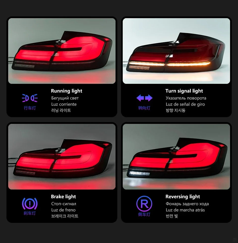 Car Lights for BMW F10 LED Tail Light 2010-2016 F18 Rear Lamp 520i 525i 528i 530i 535i 540I DRL Brake Reverse Automotive