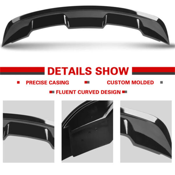 Rear Spoiler For Ford Mustang 2015-2023 Accessories Coupe Glossy Black/Carbon GT Style Trunk Wing ABS Car Exterior Parts HOT