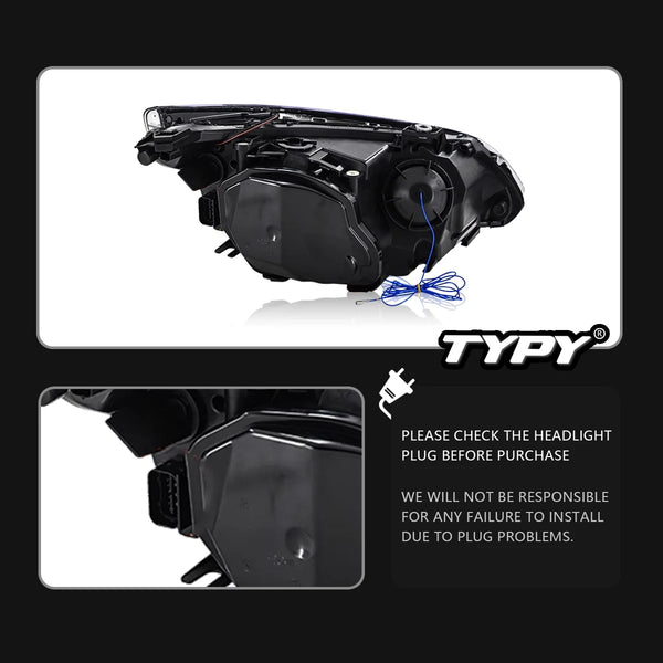 TYPY Car For BMW 3 Series E60 RGB Headlight 2004-2010 Upgrade Modified to New Dynamic Turn Signal LED Headlight Auto Accessories