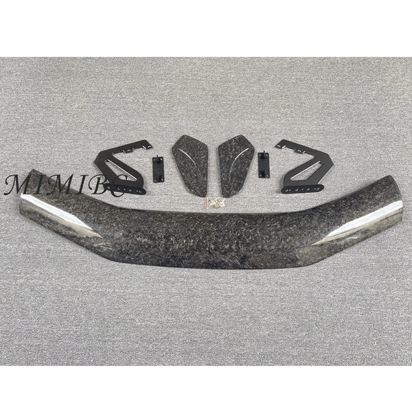 FOR Porsche Cayman 718 981 Boxster GT4 RS Style Car External Decoration Rear Trunk Wing Carbon Fiber Rear Spoiler Tail Wings