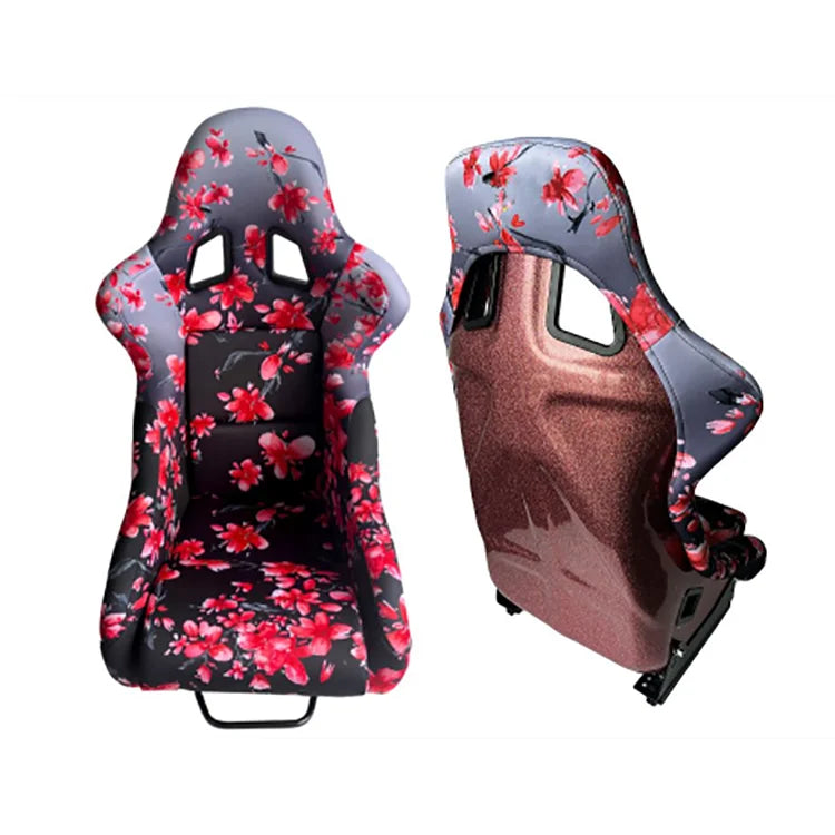 Car Seat Eco-friendly Carbon Fiber PVC Car Seat For Adults Customizable Double Sliding Buckle Universal Seat