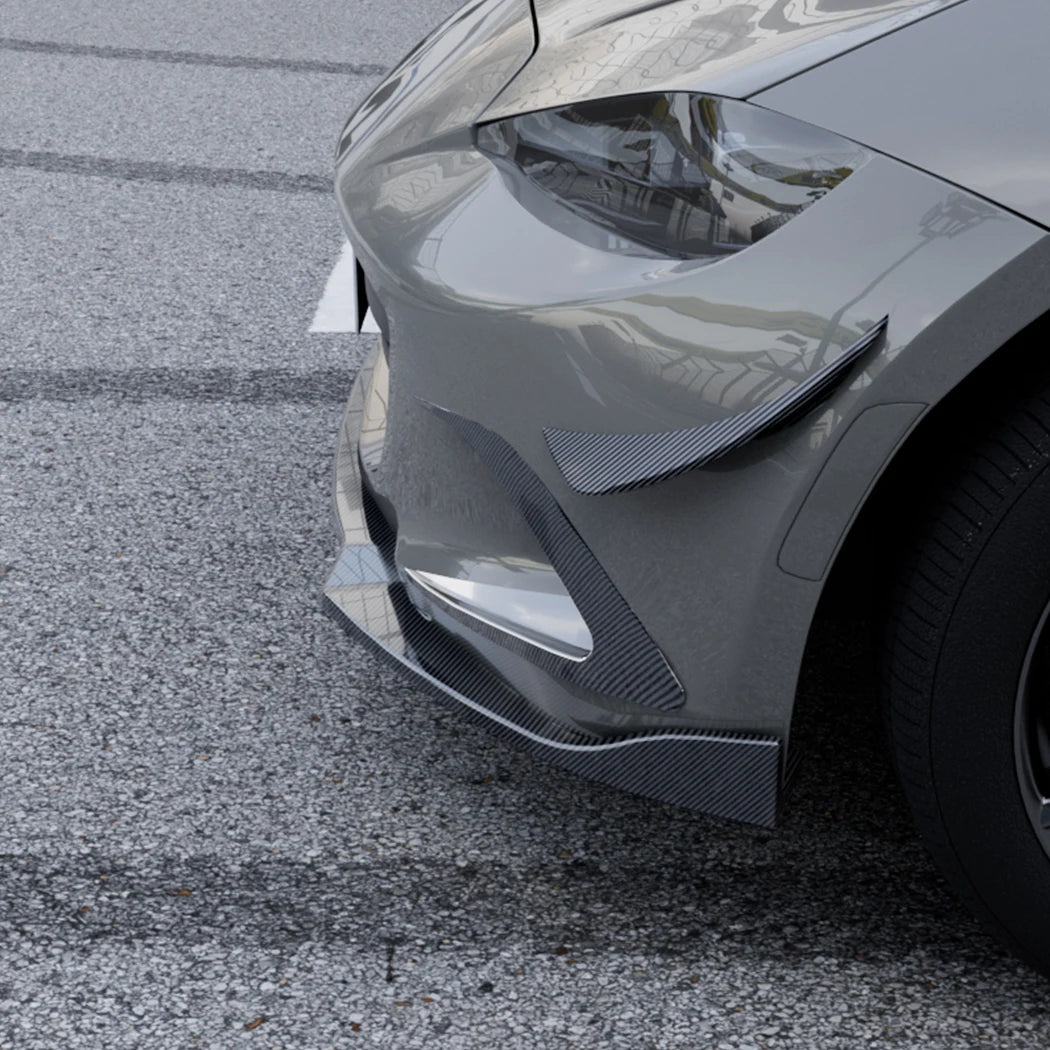 Front Side Rear Bumper Cover Wind Knife ABS Glossy Fog Lamp Trim Blade Trim Light For Mazda MX-5 Miata ND 2016+ Car Accessories