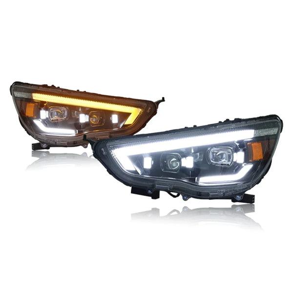 TYPY Car For Mitsubishi ASX Headlight 2013-2019 Upgrade Modified LED Headlights Dynamic Turn Brake lamp DRL Car Accessories