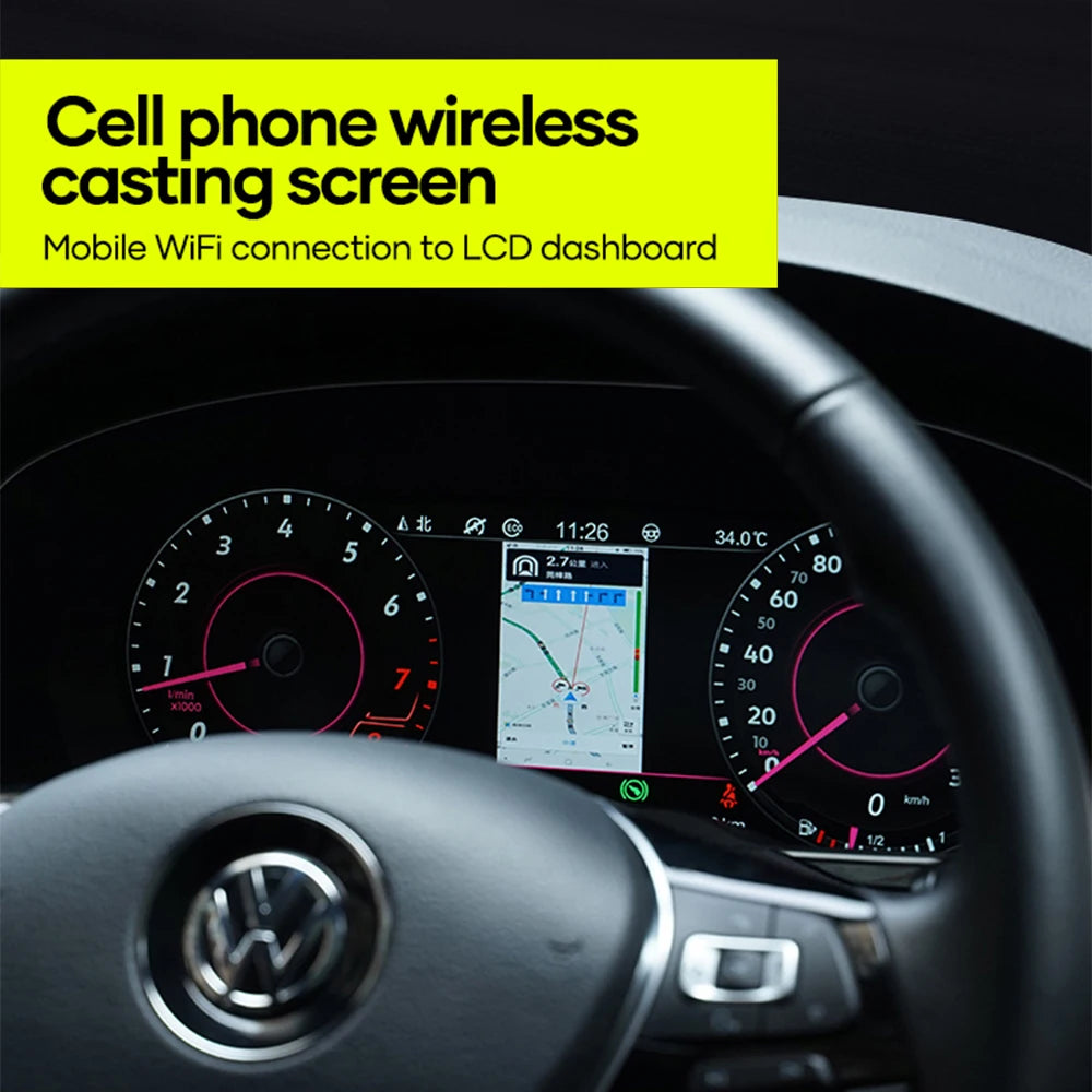 12.3‘’ LCD Digital Dashboard Cluster For Volkswagen Tiguan 2009-2017 Years tablero Auto Radio Instrument Panel Cockpit