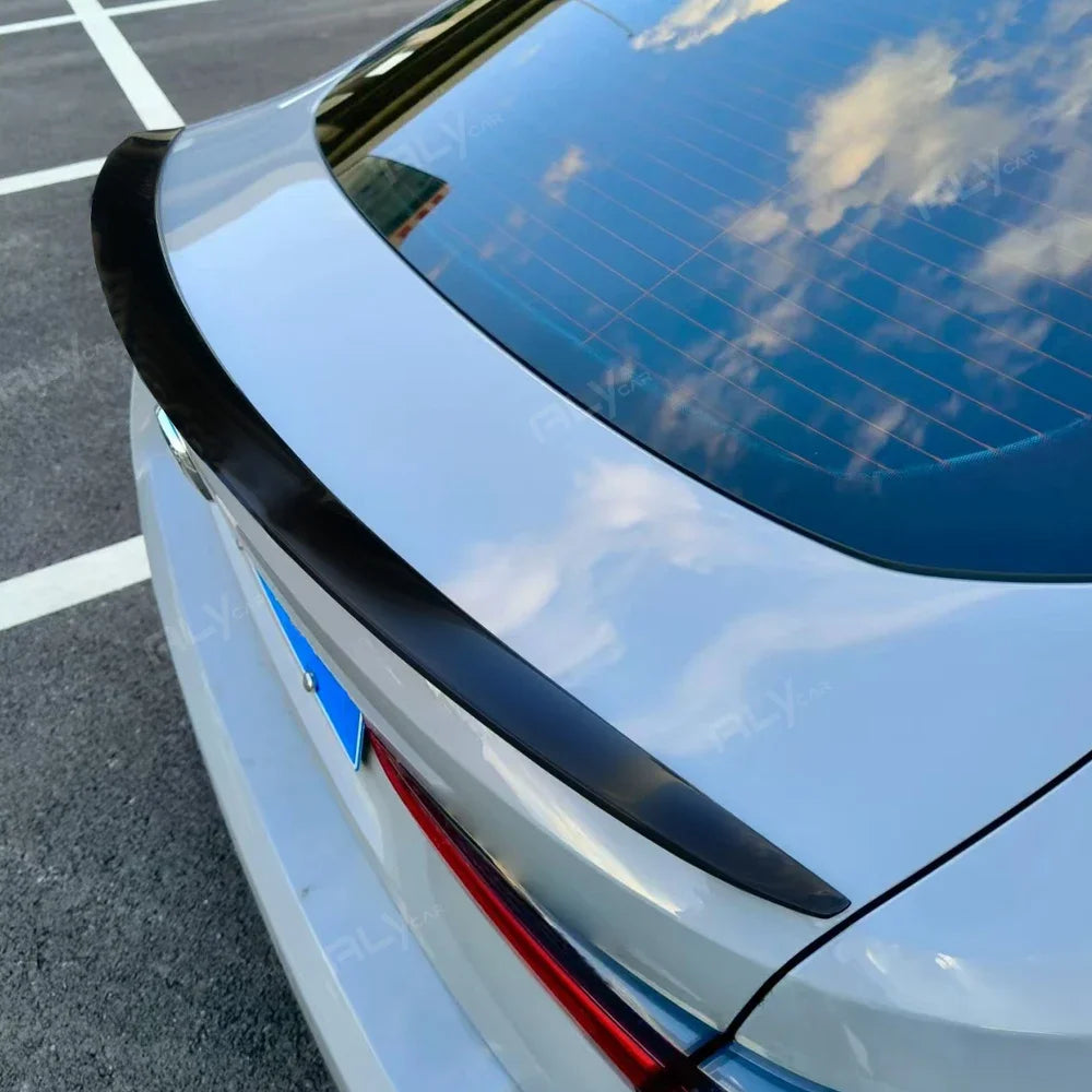 1 Pcs Car ABS Universal 1.2M BlackSpoiler  Accessory Car Spoiler Soft Auto Rear Roof Trunk Spoiler Rear Wing Lip Trim Sticker