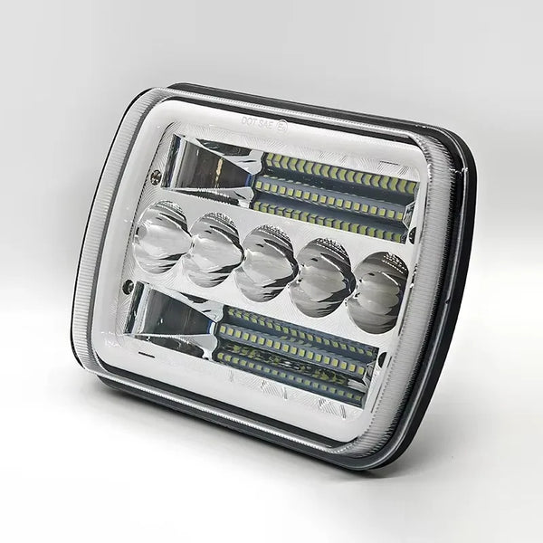 Popular For H6054 5x7 7x6 LED Headlights Hi/Low Beam DRL Turn Signal Jeep Cherokee XJ Wrangler YJ Kenworth T300 d Chevy Toyota N