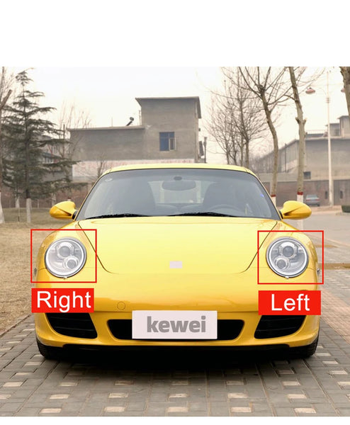 For Porsche Carrera 997 911 2005-2011 Headlamp Cover Transparent Shade Lamp Headlight Shell Lens