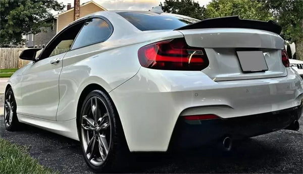 XVIP Fiber M4 Style Car Rear Trunk Spoiler Wing Lip For BMW 2 Series F22 F87 2014-20 M2 Gloss Spoiler Accessories Exterior Wings
