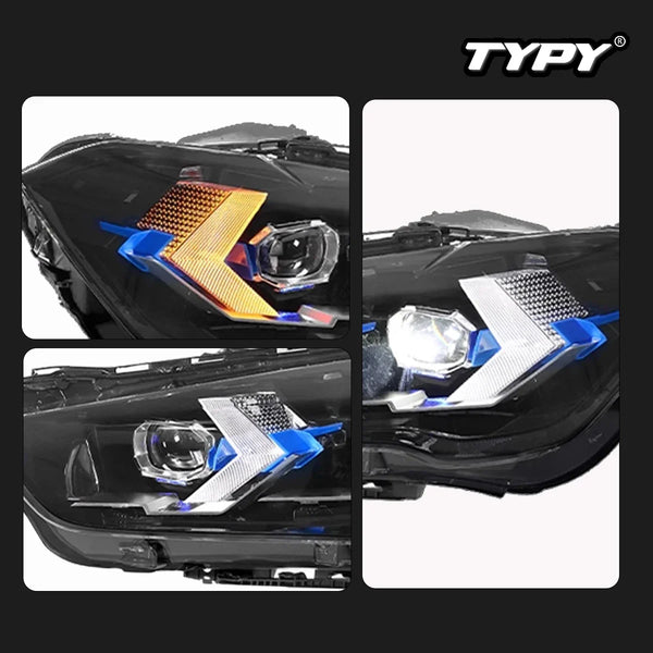 TYPY Car For BMW X1 F48 F49 LED Headlight 2016-2019 Upgrade Modified New DRL Dynamic Turn Signal LED Headlight Auto Accessories