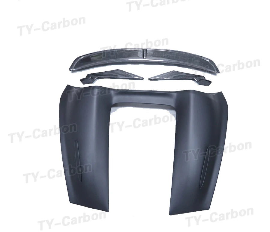 Real Carbon Fiber Car Rear Trunk Wing Spoiler for Porsche Boxster 718 2017-2021 Coupe Car Rear Wing GT Spoiler FRP Boot Lid