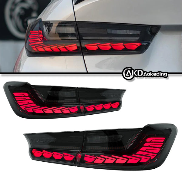 AKD Tail Lamp for BMW 3 Series G20 G28 M3 LED Tail Light 2018-2021 325i 320i Rear Fog Brake Turn Signal Automotive Accessories