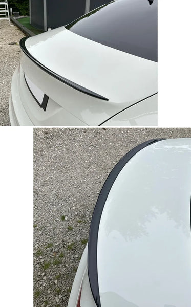 For Chevrolet Chevy Accessories Cruze Lt Rs 2010+ Car Rear Trunk Spoiler Wing Lip Glossy Black Rubber