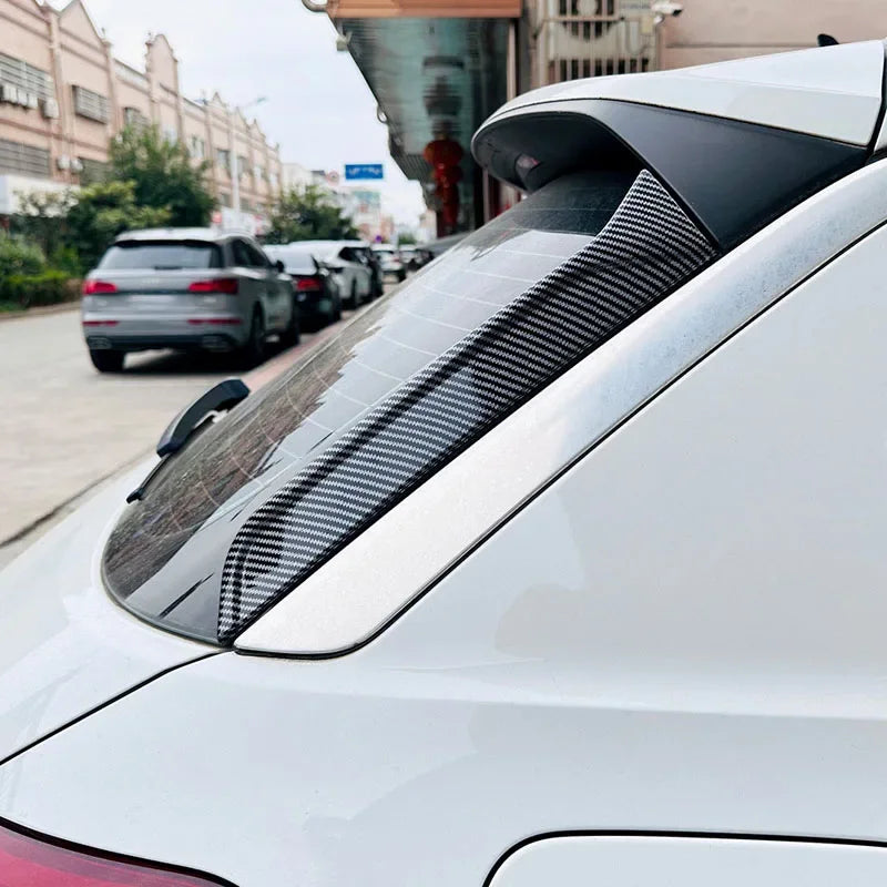 Car Rear Window Side Spoilers Wings Lip Body Kits Splitter  Accessories For VW T-ROC SUV A11 MK1 R R-Line TSI TDI 2017-2023