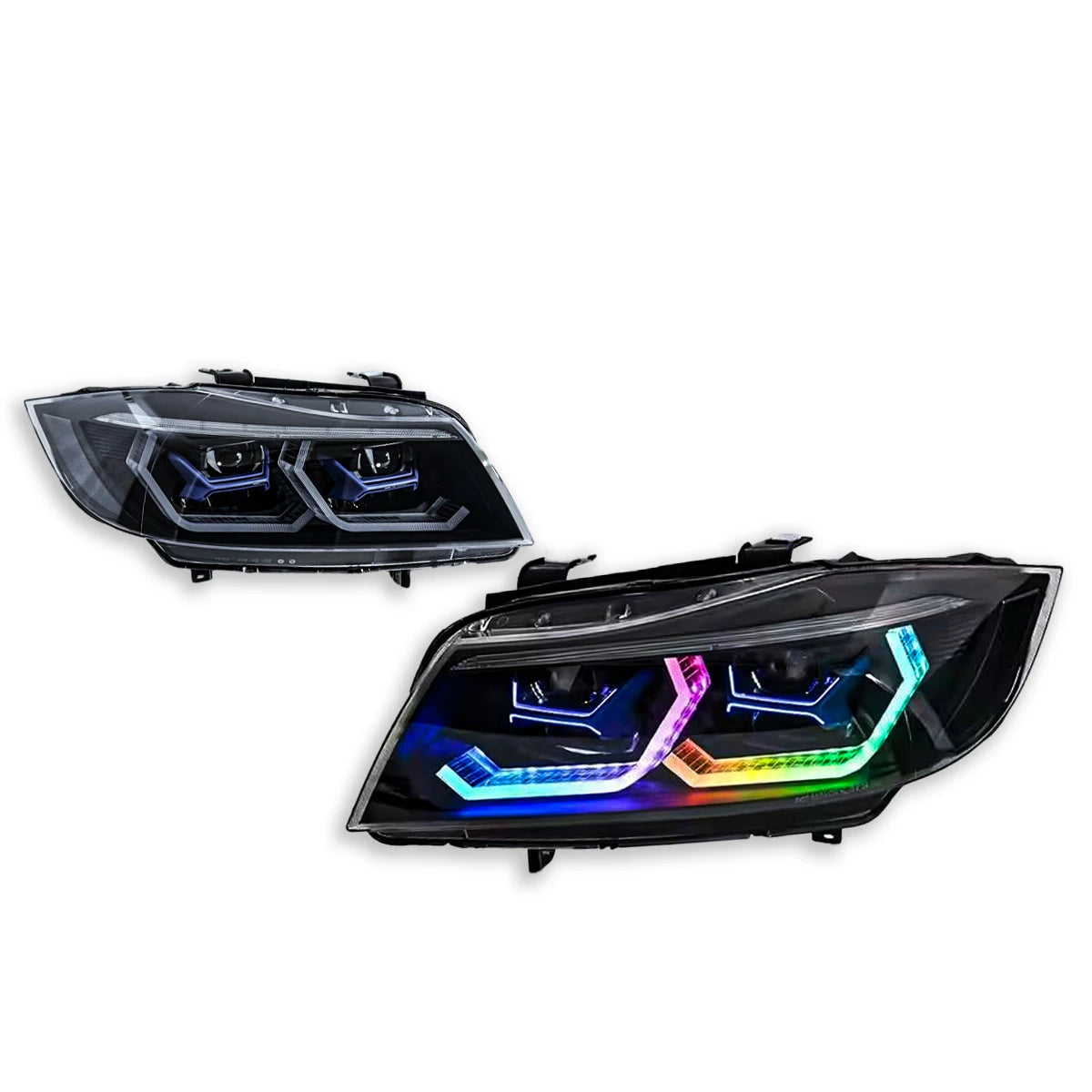 TYPY Car Lights For BMW 3 Series 2005-2012 E90 RGB Headlight LED Projetor head Lamp Daytime Running Light Automotive Accessories