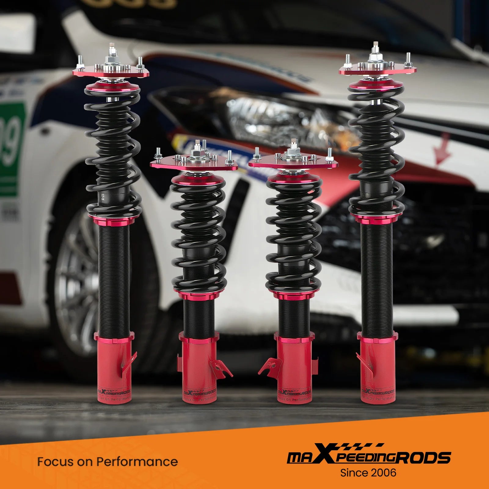 Racing Coilovers 24 Step Damper Kit For Subaru Impreza WRX 00-07 Forester 03-08