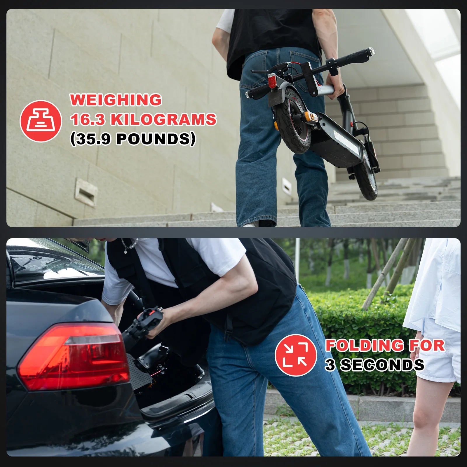 EVERCROSS PLUS EV10K Pro Electric Scooter for Adults, 10" Foldable Scooter, App Control, 500W Motor, 410WH Battery, Max Speed 25