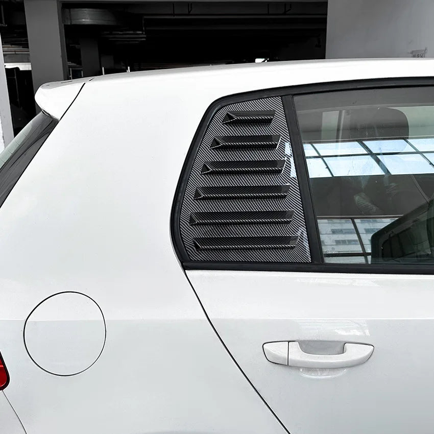 For VW Golf 5 Golf 6 Golf 7 MK5 MK6 MK7 MK7.5 2003-2020 Rear Side Window Trim Spoiler 1Pair Window Shutter Cover Louver Air Vent