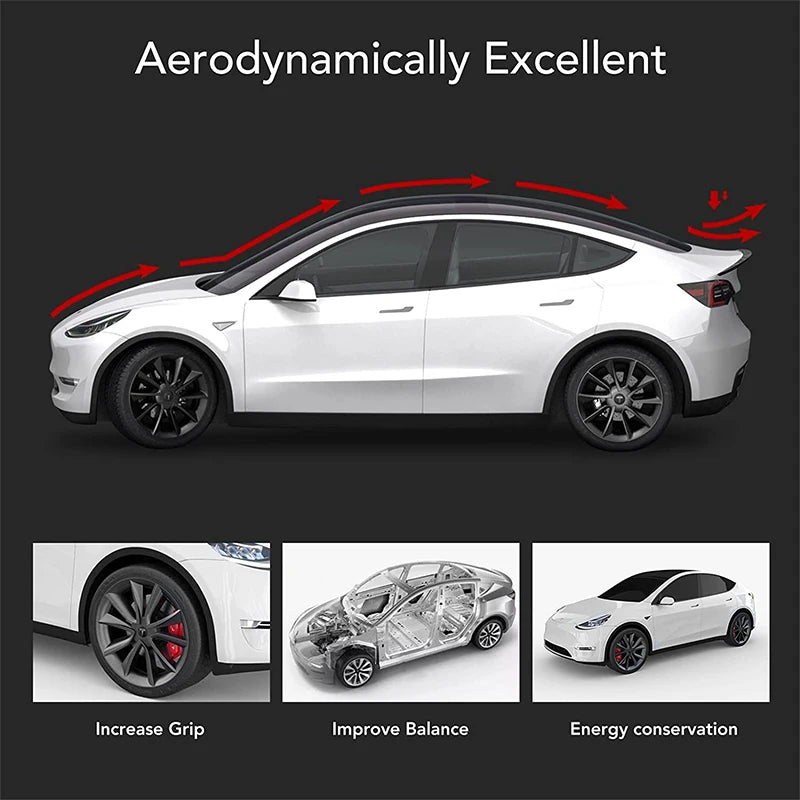For Tesla Spoiler Model Y Juniper 2025 Accessories Spoilers Wings for Tesla Model 3 Highland 2025 3/Y 2017-2025 ABS Material