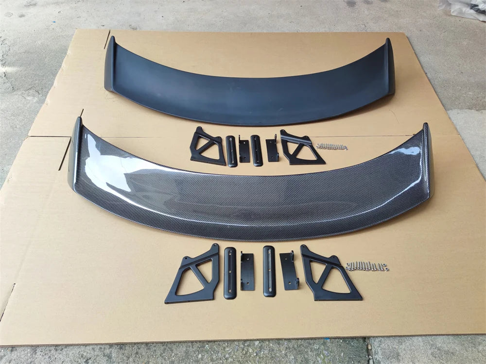 For Porsche Boxster Cayman 718 981 987 New GT4  Rear Trunk Spoiler Wing Rear Trunk Big Spoiler Lip Wing Carbon Fiber / FRP Black