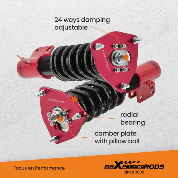 Racing Coilovers 24 Step Damper Kit For Subaru Impreza WRX 00-07 Forester 03-08