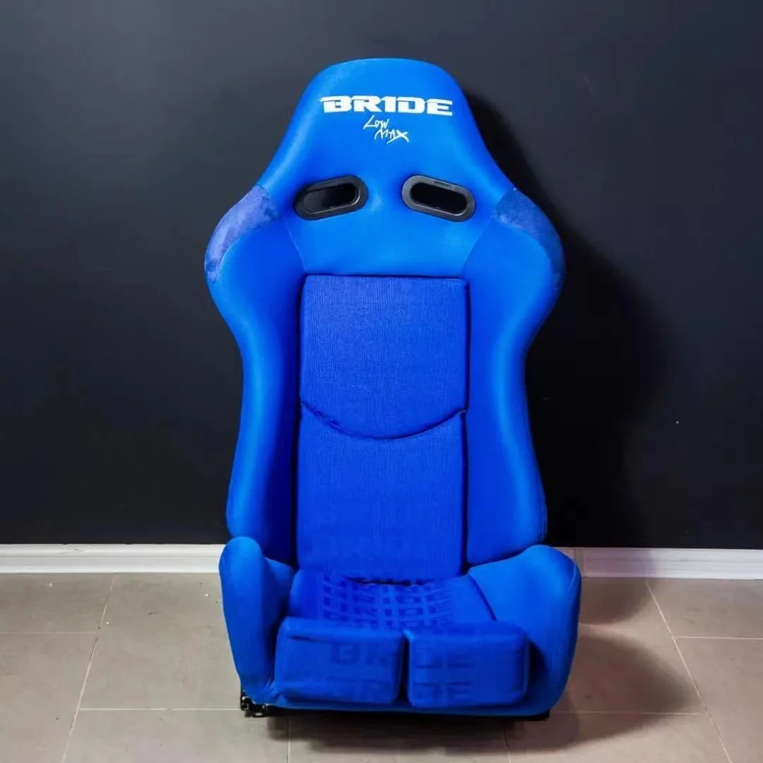 JBR1020 JIABEIR Hot Selling Racing Seat Universal Red/Blue Fabric Cloth Carbon Fiber Reclinable Double