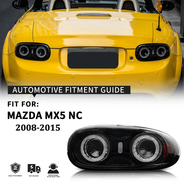 NC LED Tail Lights For Mazda MX-5 MX5 NC2 NC3 2008-2015 Tail Lights Rear Fog Lamp Brake + Reverse Lights Sequential Turn Signal