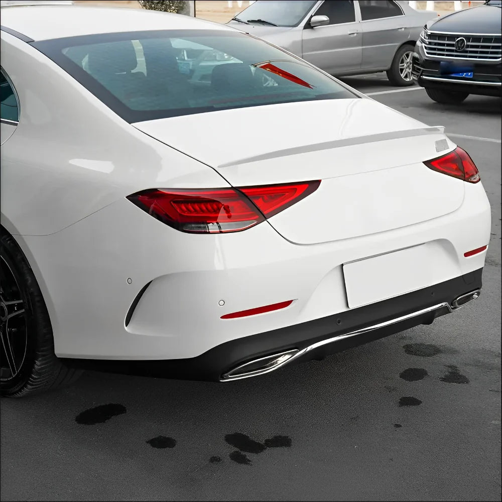 Car Rear Trunk Spoiler Splitter Trim Roof Wing For Mercedes CLS C257 CLS220 CLS260 CLS300 CLS350 CLS400 CLS53 AMG 2018-2023