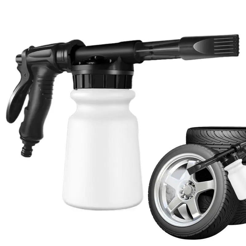 Foam Cannon for Garden Hose – 1L Handheld Pressurized Soap Foam Sprayer