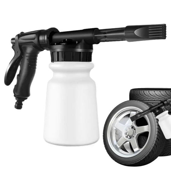 Foam Cannon for Garden Hose – 1L Handheld Pressurized Soap Foam Sprayer