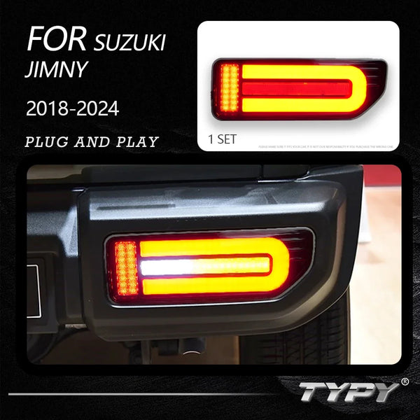TYPY Dynamic Turn Signal Tail Lamp Automotive Accessories Upgrade Modified New LED For Suzuki Jimny 2018-2024 Taillights