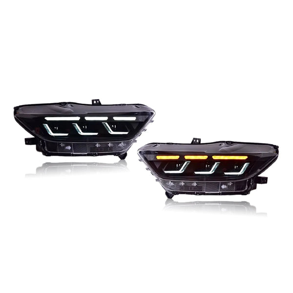 TYPY Car Headlights For Ford Mustang 2015-2022 LED Car Lamps Daytime Running Lights Dynamic Turn Signals Car Accessories