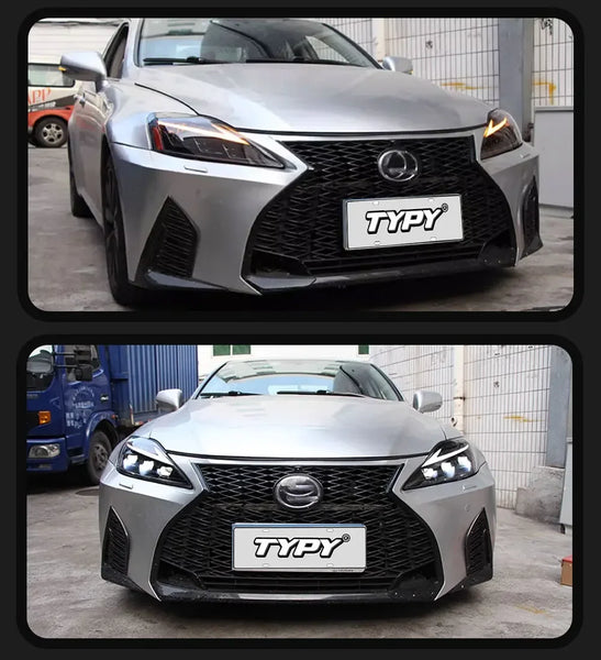 TYPY LED Headlights for Lexus IS350 2006-2012 IS250 IS350C ISF 220d RGB Car Front Lamps Start UP