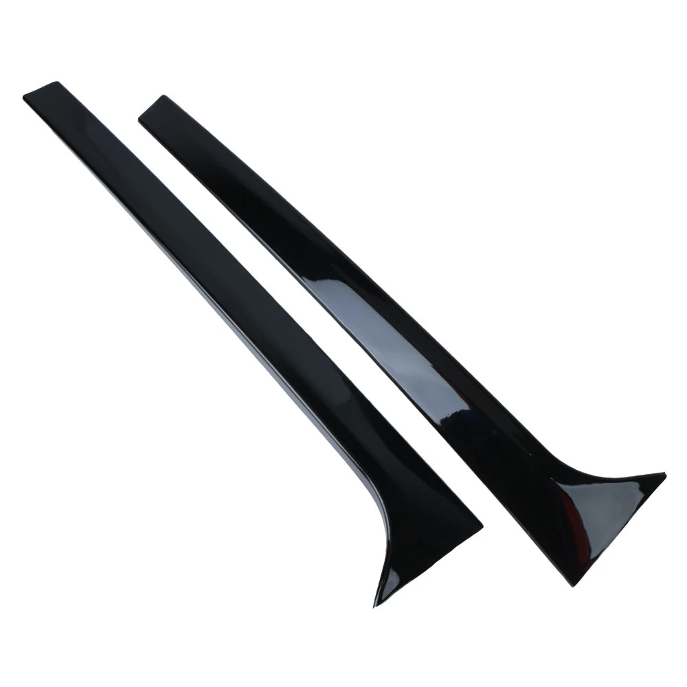 For Skoda Octavia Estate 2014-2019 Auto Replacement Parts Canard Splitter Pair Rear Window Side Spoiler Wing Gloss Black