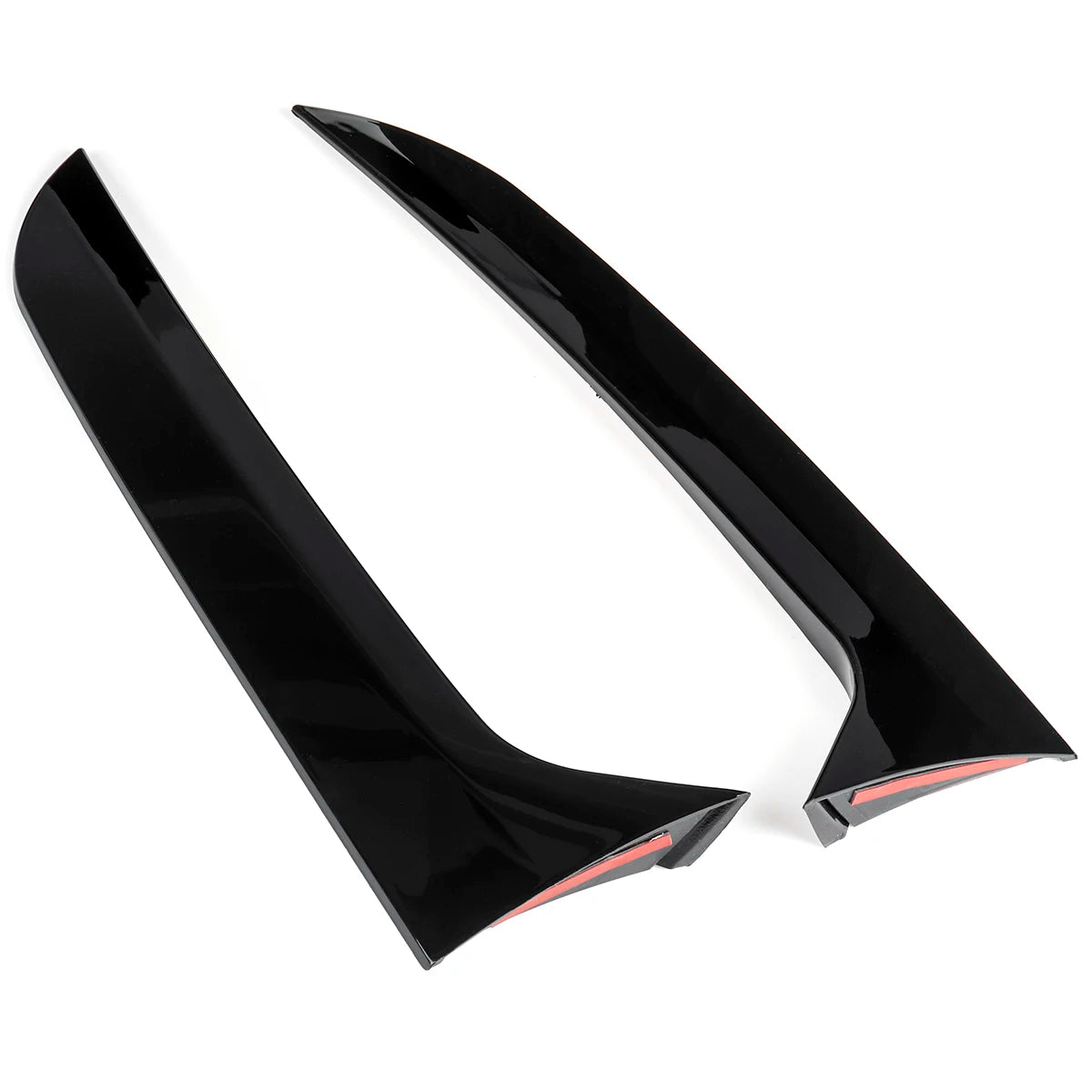 For Volkswagen For VW Tiguan MK1 Glossy Black Car Rear Window Side Spoiler Canard Splitter Trim Spoilers Replacement 2007-2016